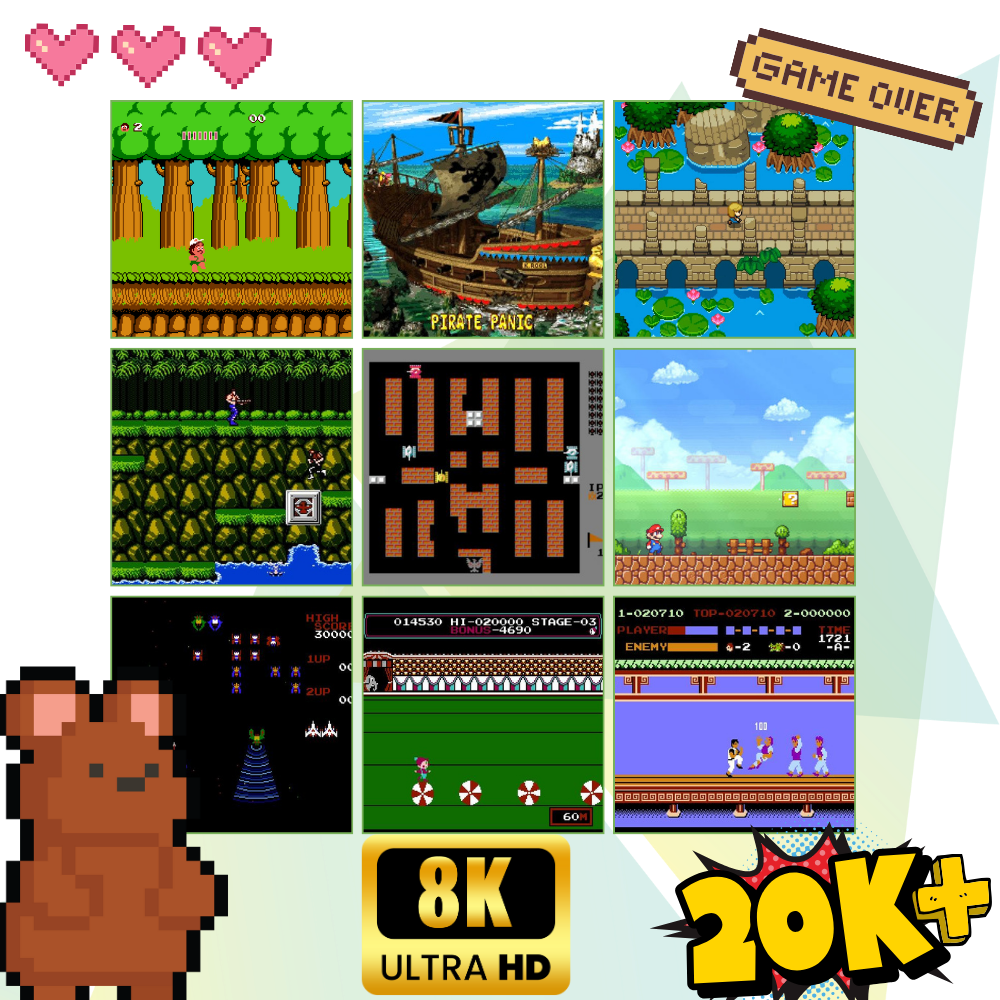 20 000+ Console de jeux rétro