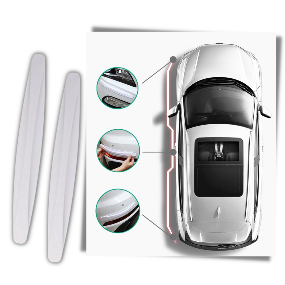 Lot de 2 protections pour pare-chocs de voiture