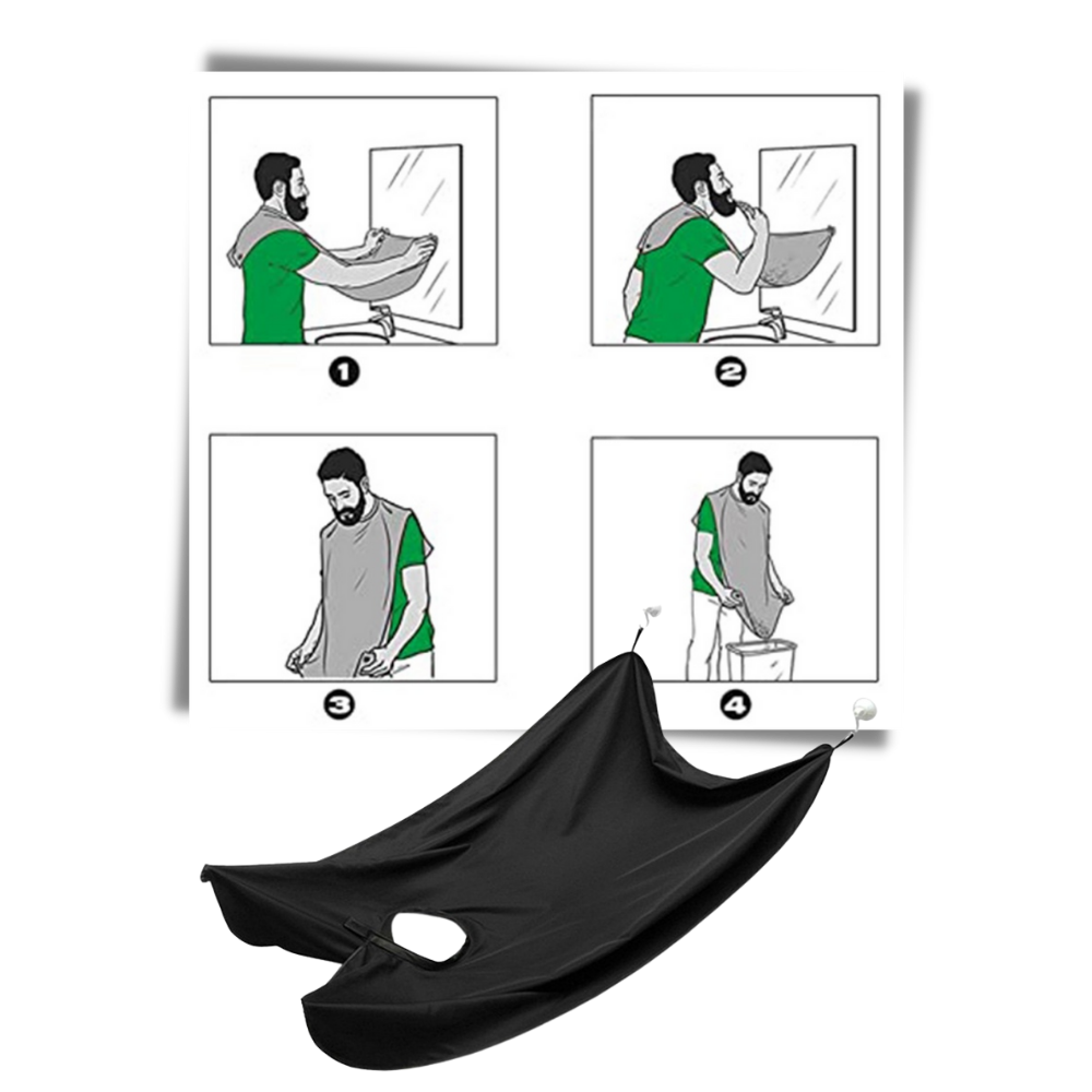 Tablier à barbe pour le rasage