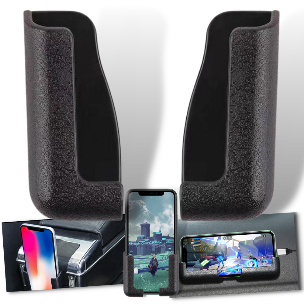 Pack de 2 Supports de téléphone adhésifs pour voiture