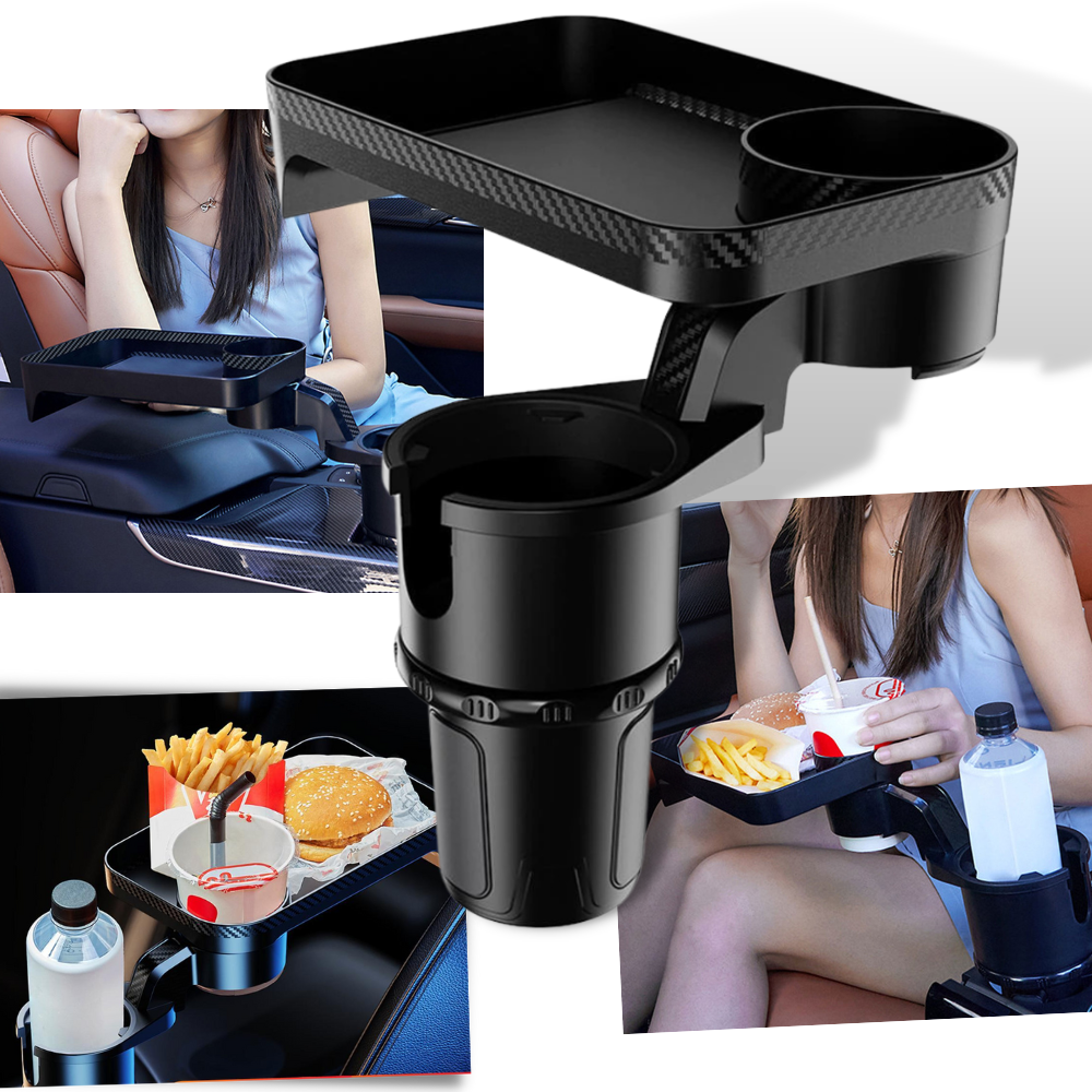 Porte-gobelet avec plateau rotatif pour voiture