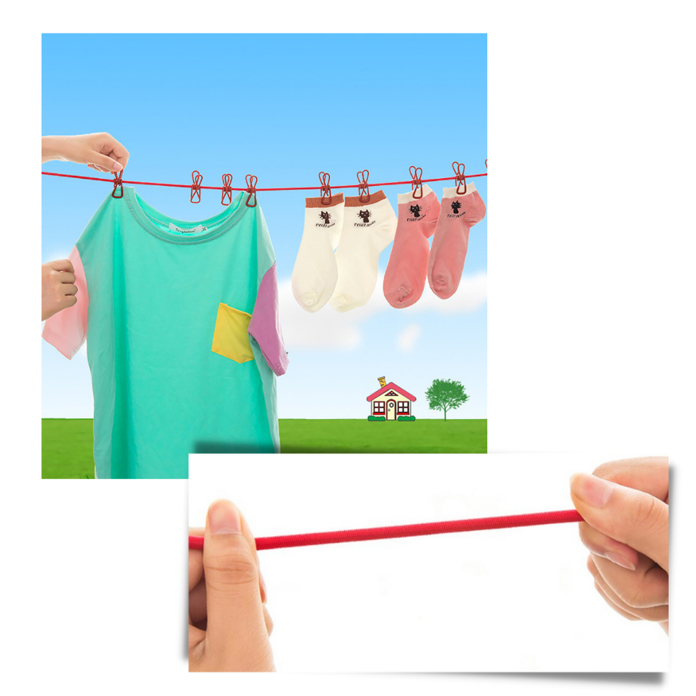 Corde à linge de camping extensible (4m)