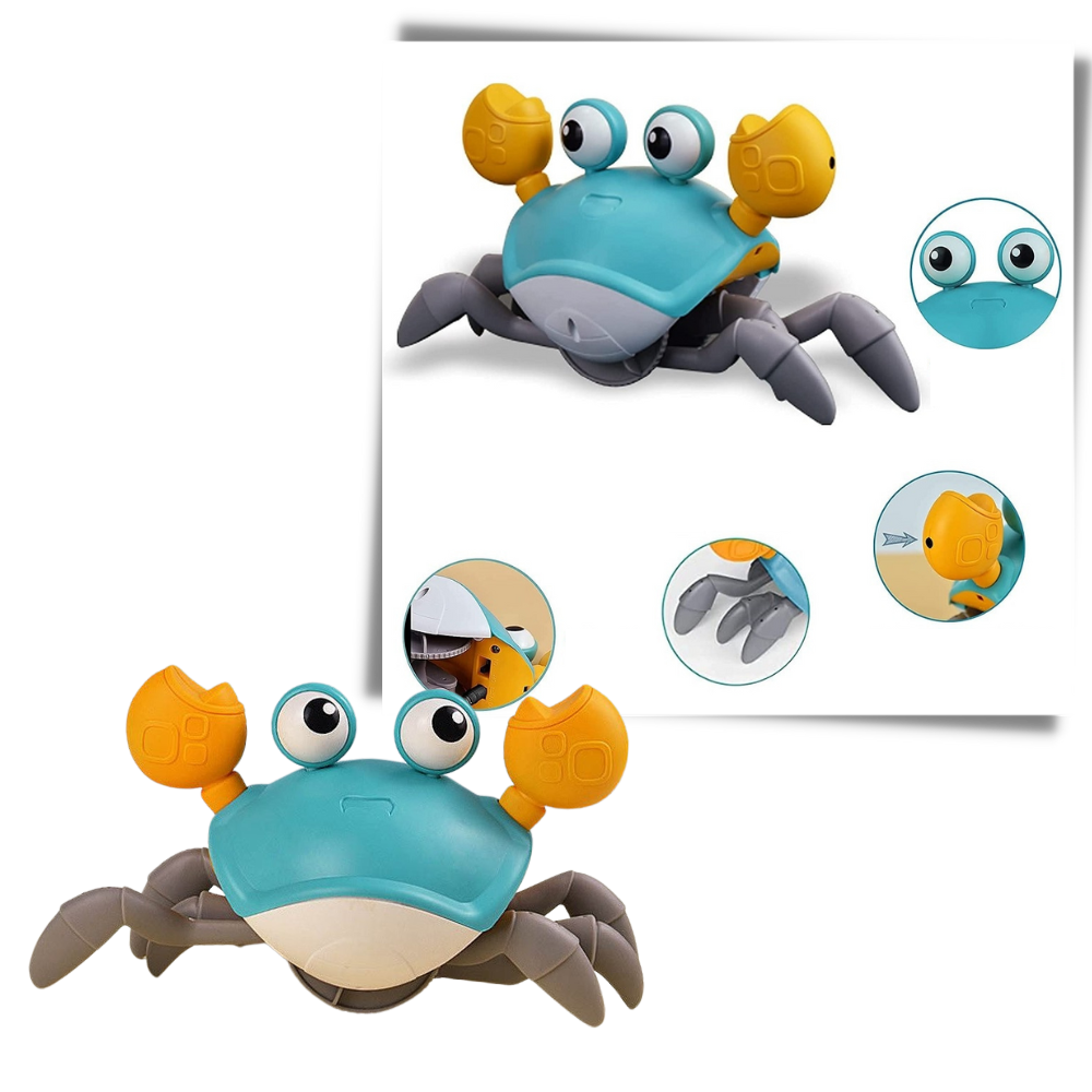 Jouet crabe avec détecteur de mouvement
