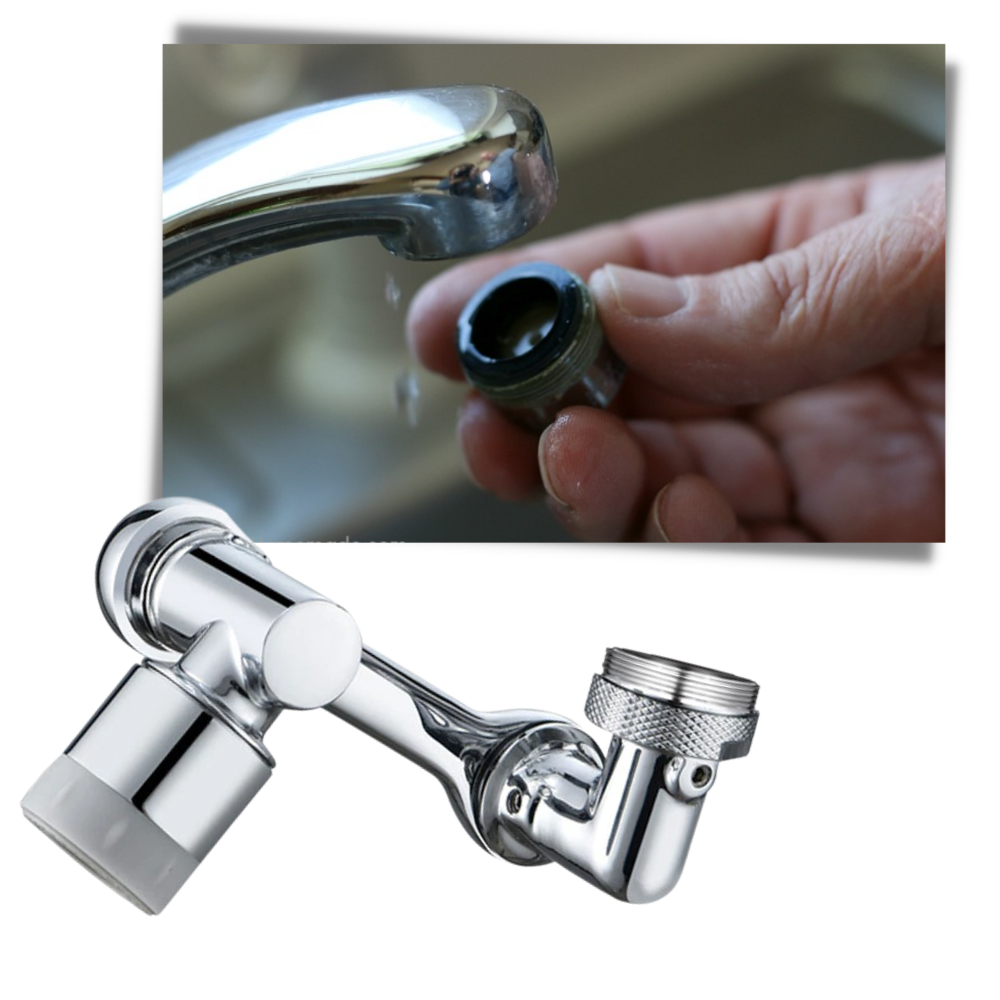 Rallonge rotative anti-éclaboussures pour robinet