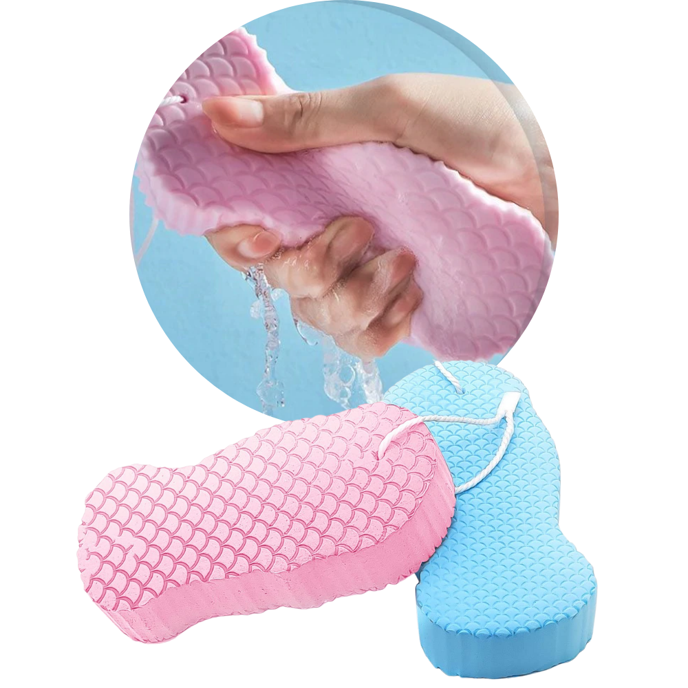Éponge douce exfoliante pour le corps