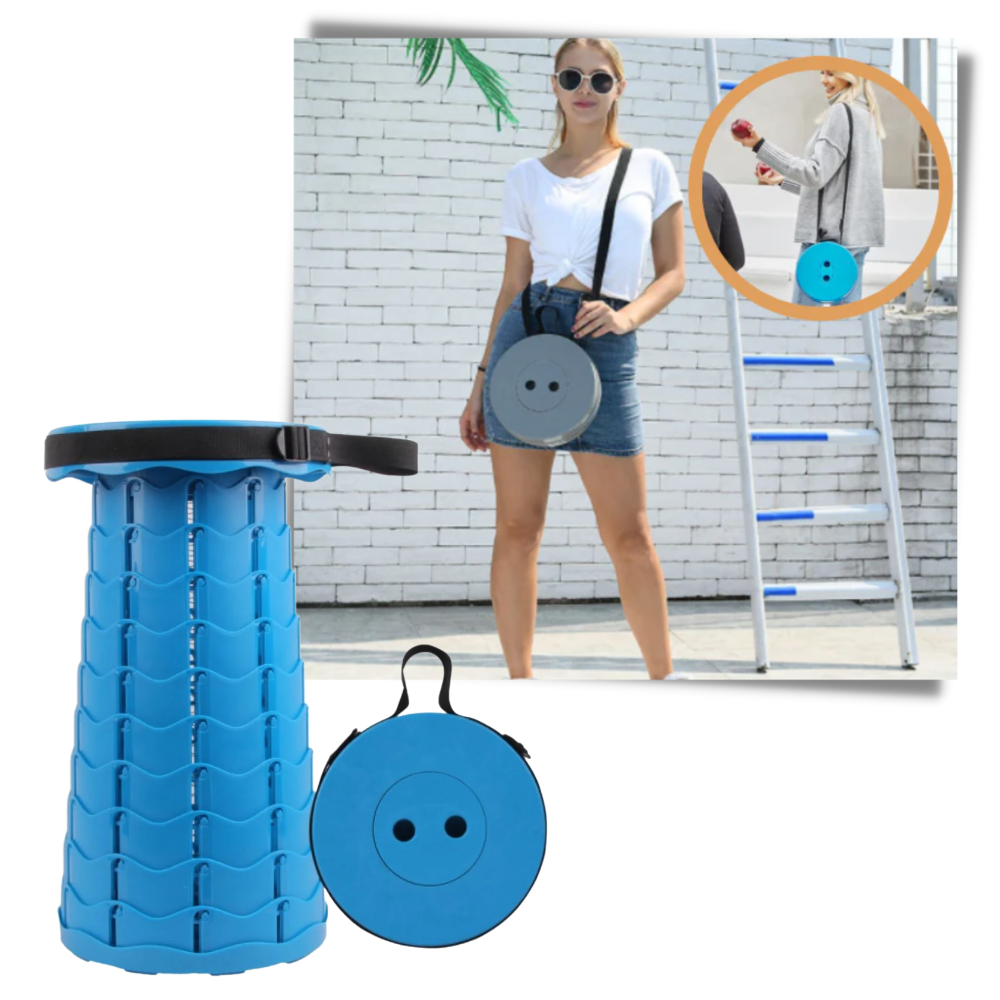 Tabouret rétractable portable