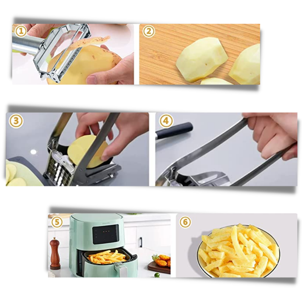 Machine pour couper les frites