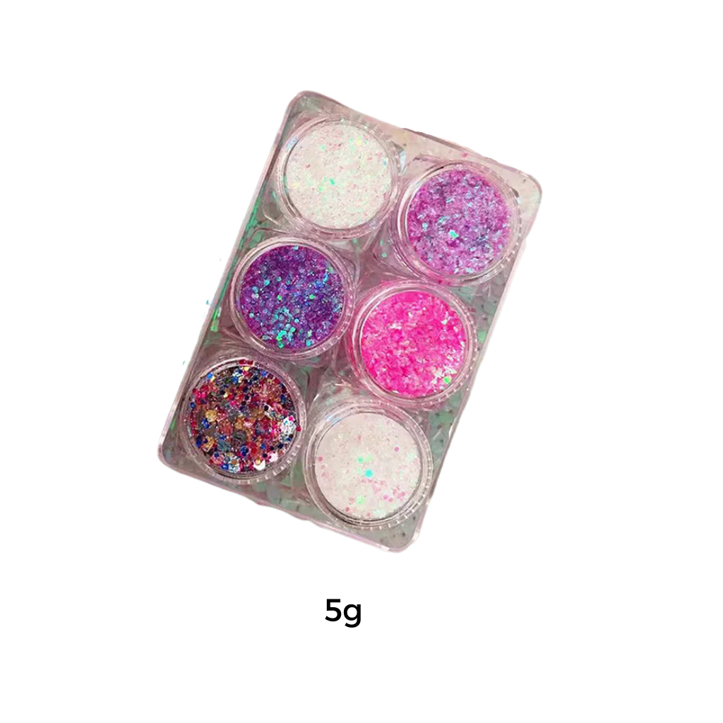 Set de paillettes pour le visage et le corps