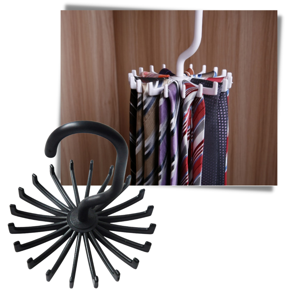 Porte-cravate rotatif à 360 degrés