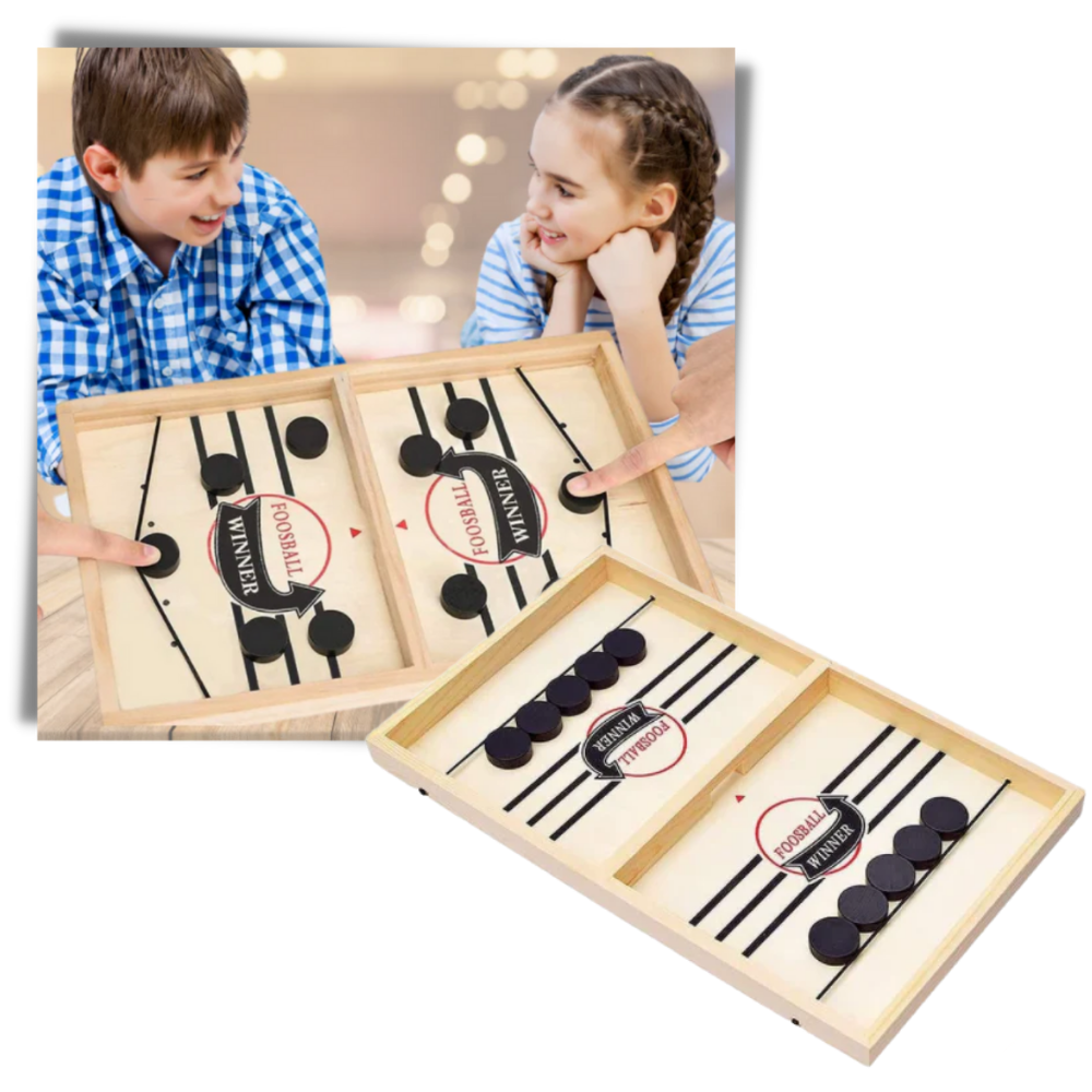 Jeu de hockey sur table en bois