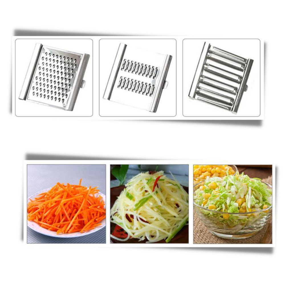 Râpe et éminceur de cuisine polyvalent