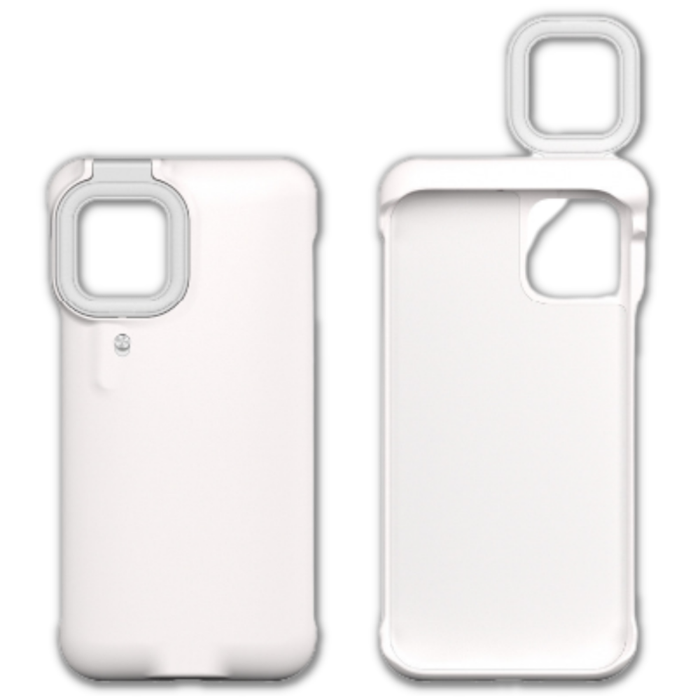 Étui de téléphone avec anneau lumineux LED