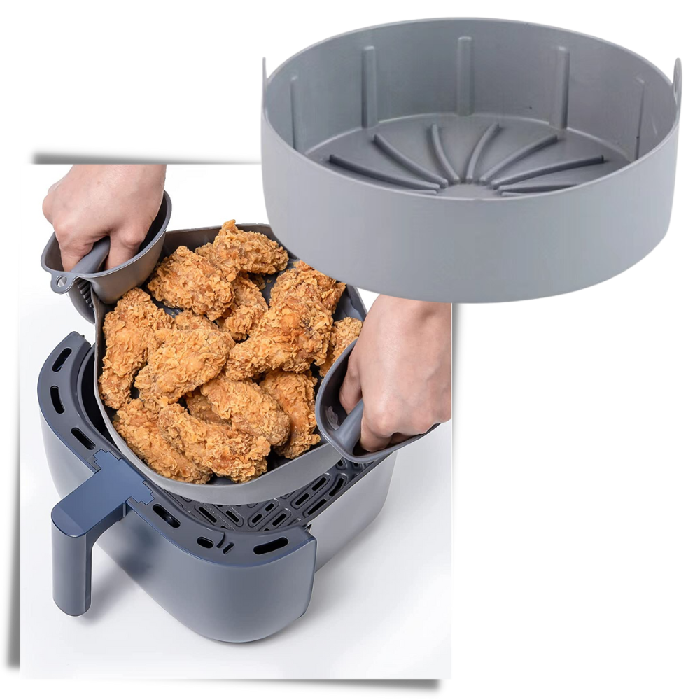 Poêle en silicone réutilisable pour friteuse à air