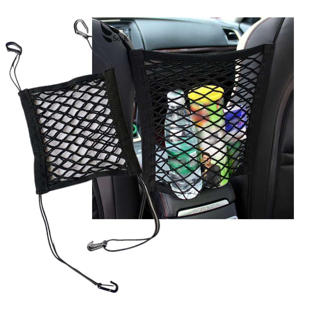 Filet élastique de rangement et d'organisation pour voitures