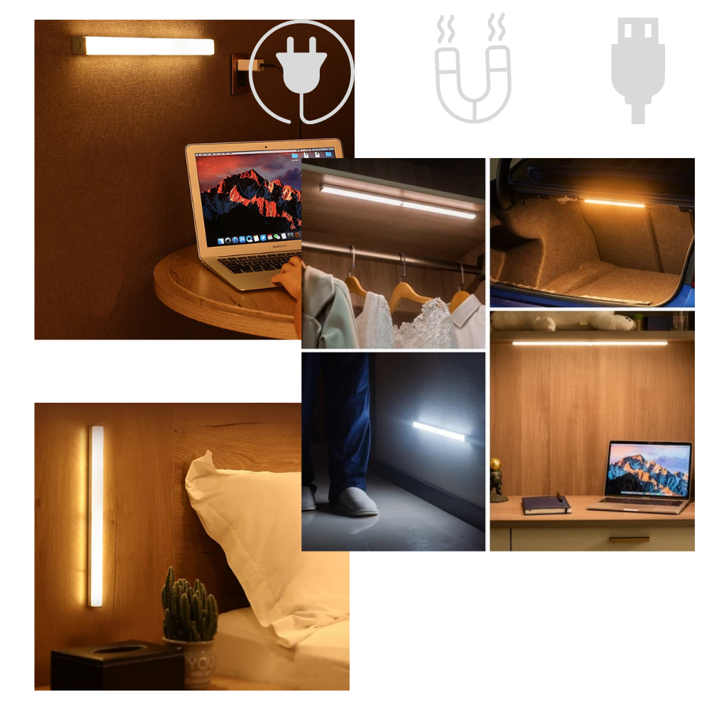 Lumière LED magnétique à détecteur de mouvement