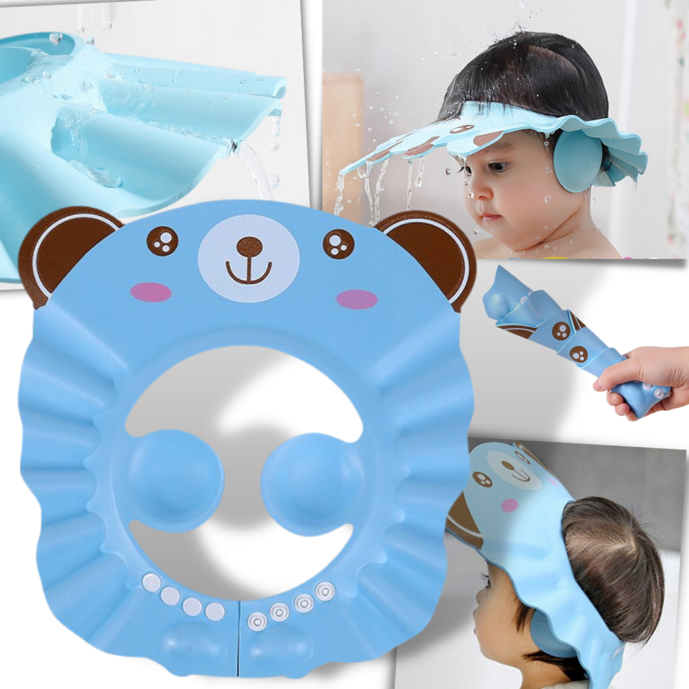 Bonnet de douche et protège-oreilles pour enfants