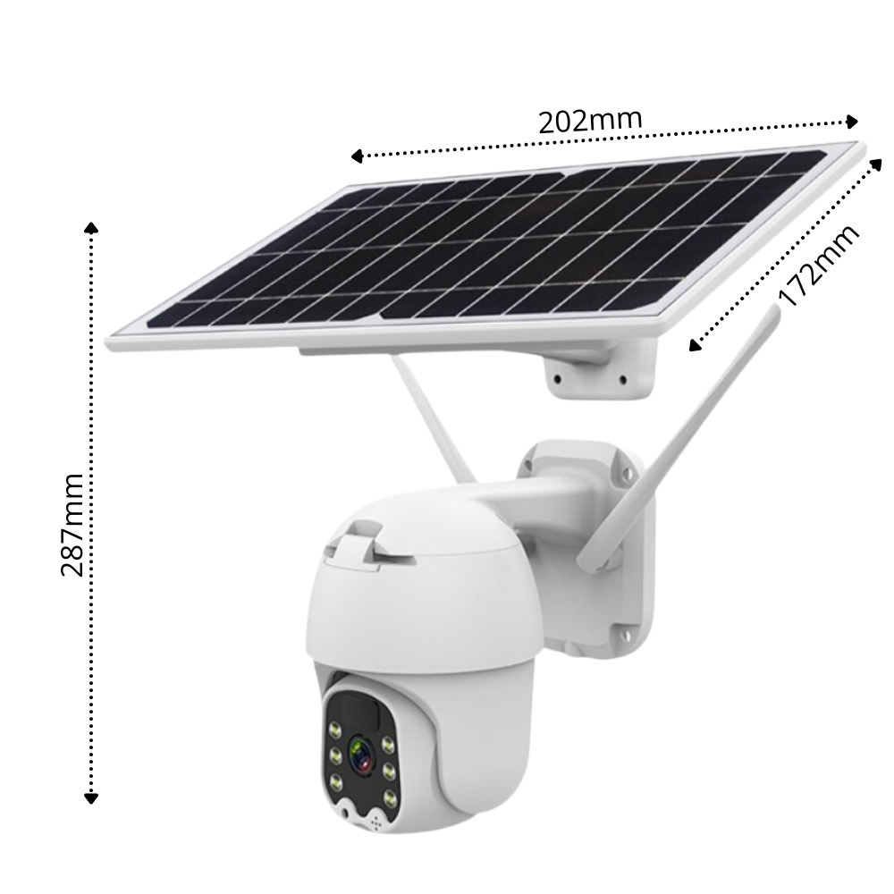 Caméra extérieure à énergie solaire