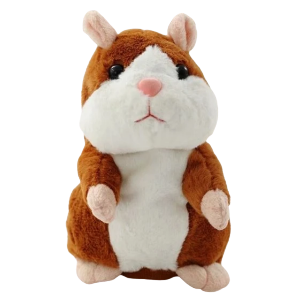 Hamster parlant en peluche