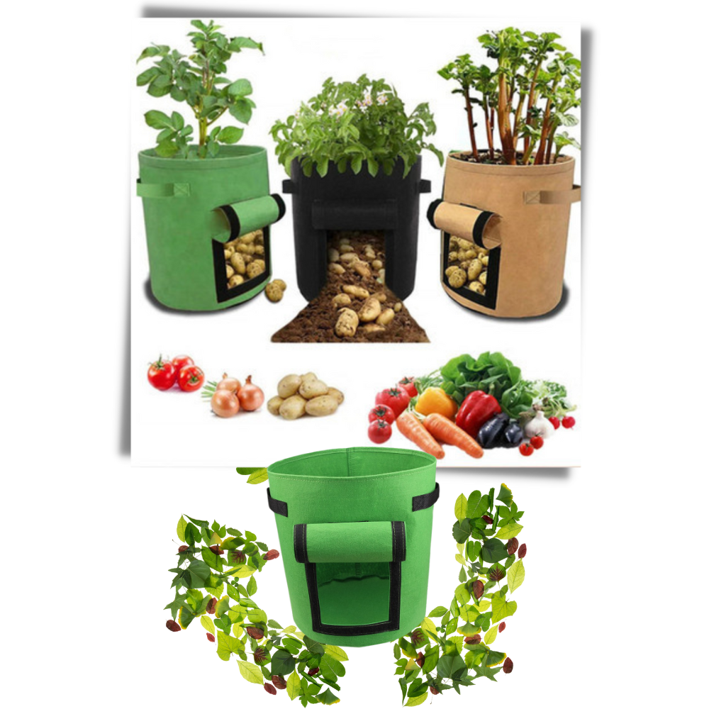 Pochette en tissu pour jardinière de légumes
