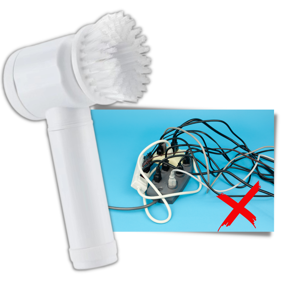 Brosse de nettoyage électrique manuelle