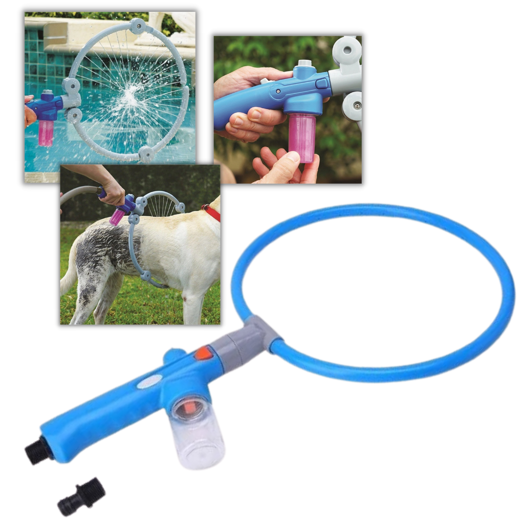 Douche à 360° pour animaux de compagnie