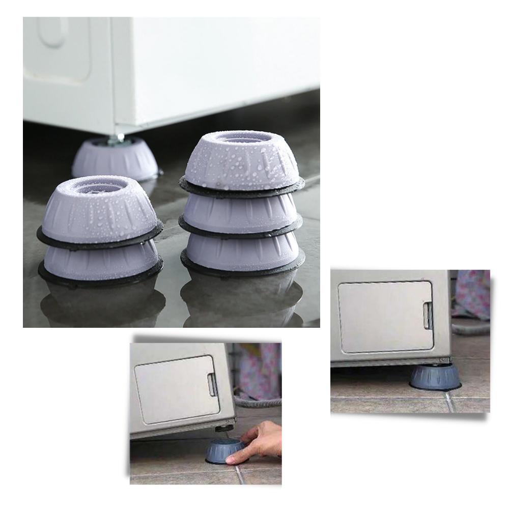 Lot de 4 patins en caoutchouc anti-vibrations
