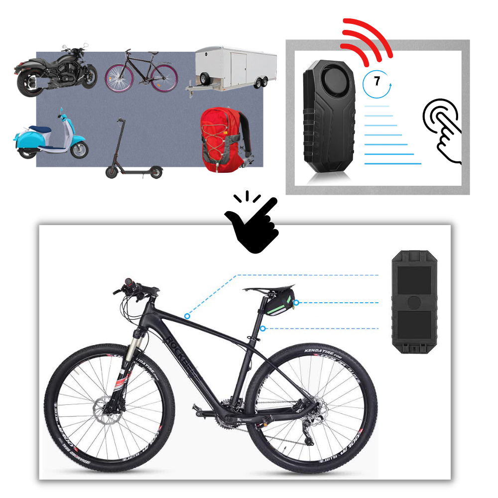 Système d'alarme électrique pour vélo