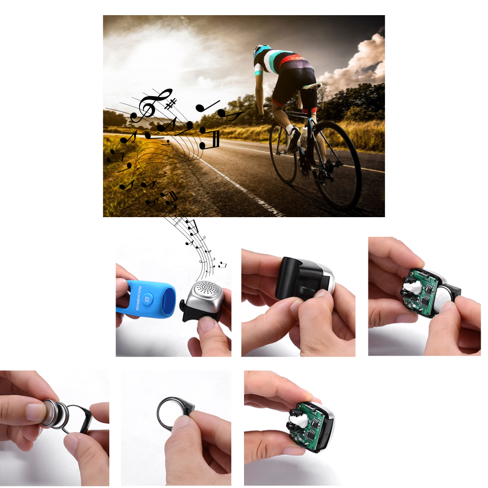 Klaxon de vélo étanche en silicone