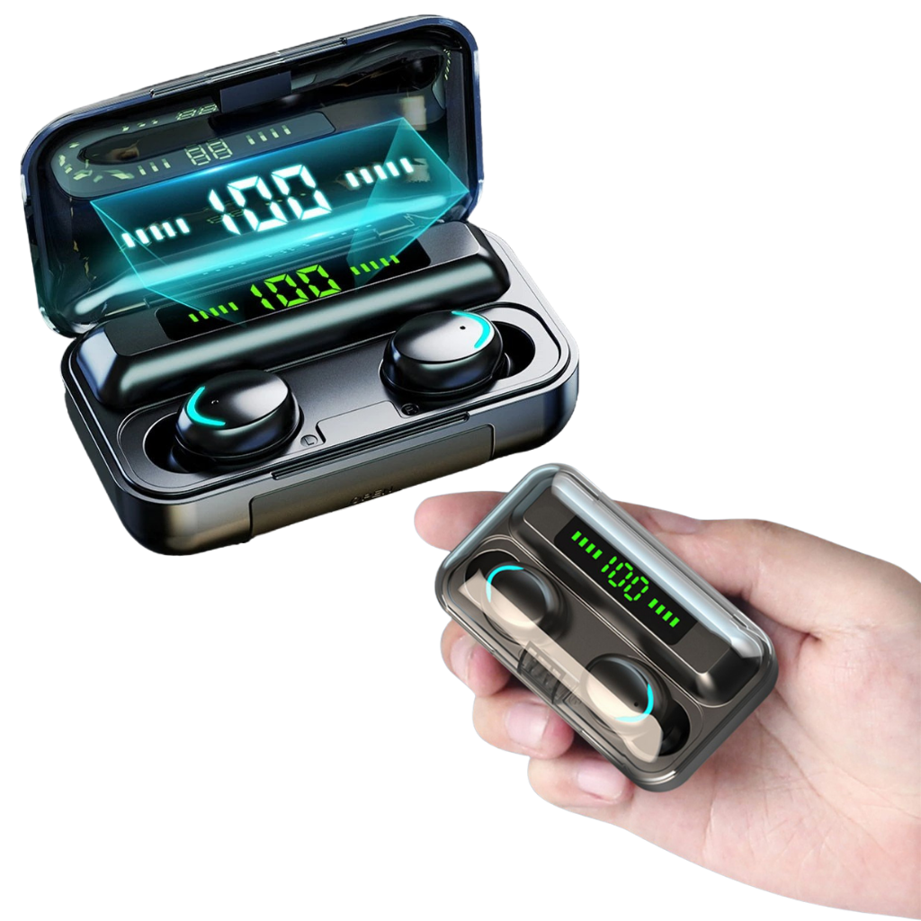 Écouteurs Bluetooth avec boîtier de chargement