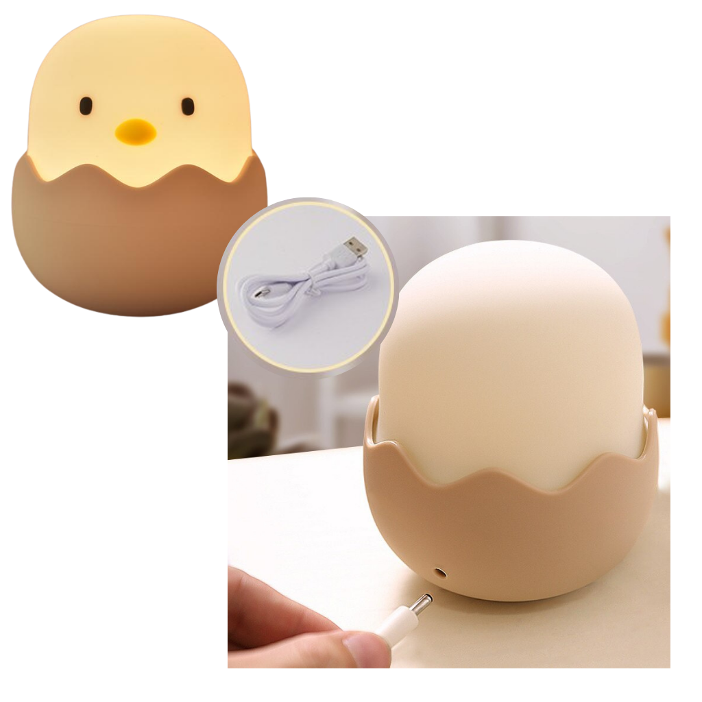 Lampe de nuit en forme de poussin
