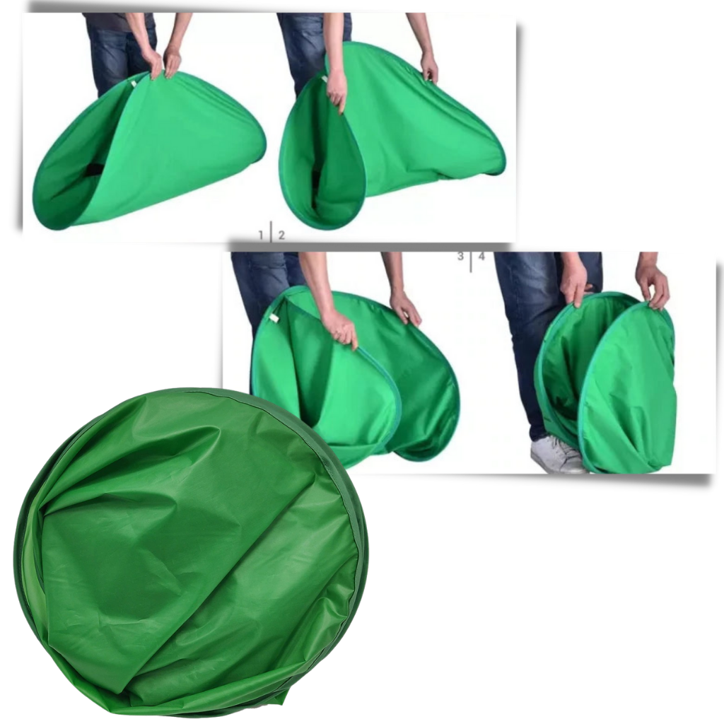 Arrière-plan vert pliable pour chaise
