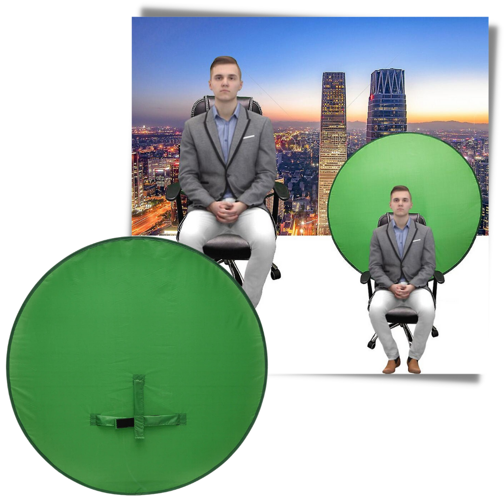 Arrière-plan vert pliable pour chaise