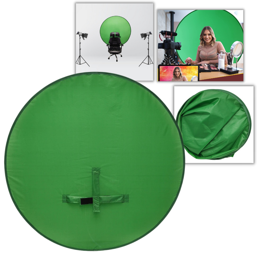 Arrière-plan vert pliable pour chaise