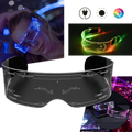 Lunettes avec lumières LED colorées