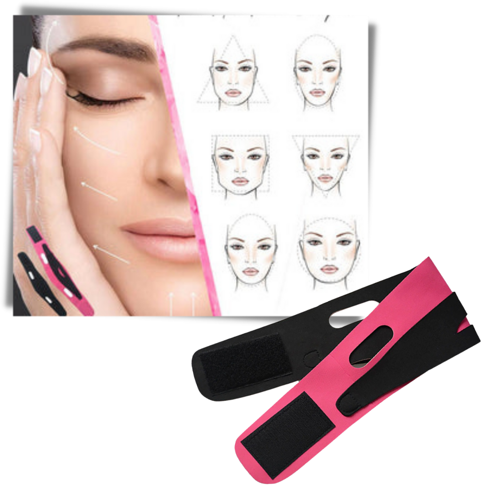 Mentonnière élastique pour le lifting du visage