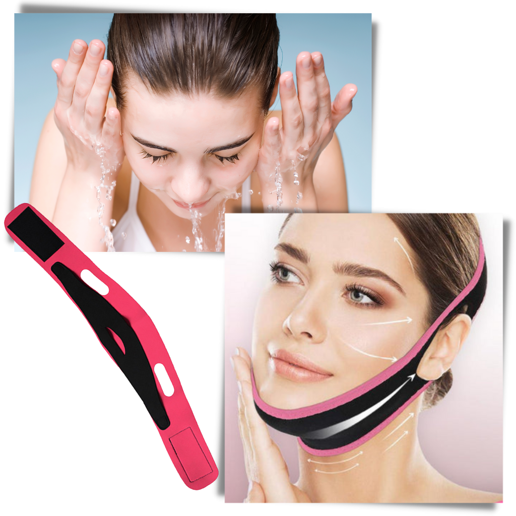 Mentonnière élastique pour le lifting du visage