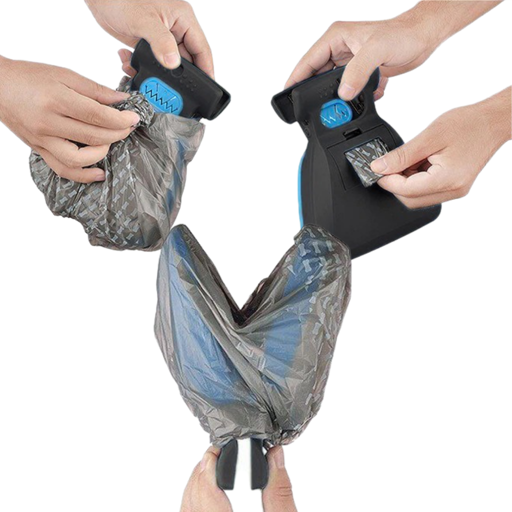 Ramasse-crottes pliable avec sacs
