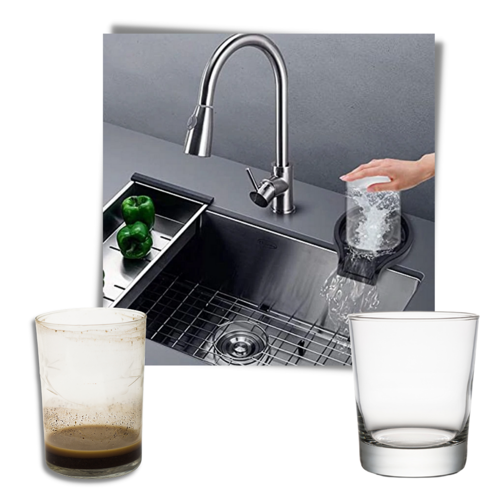 Laveuse et rinceuse automatique de verres