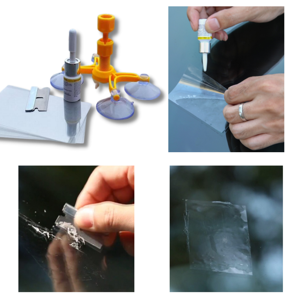 Kit de réparation du verre du pare-brise