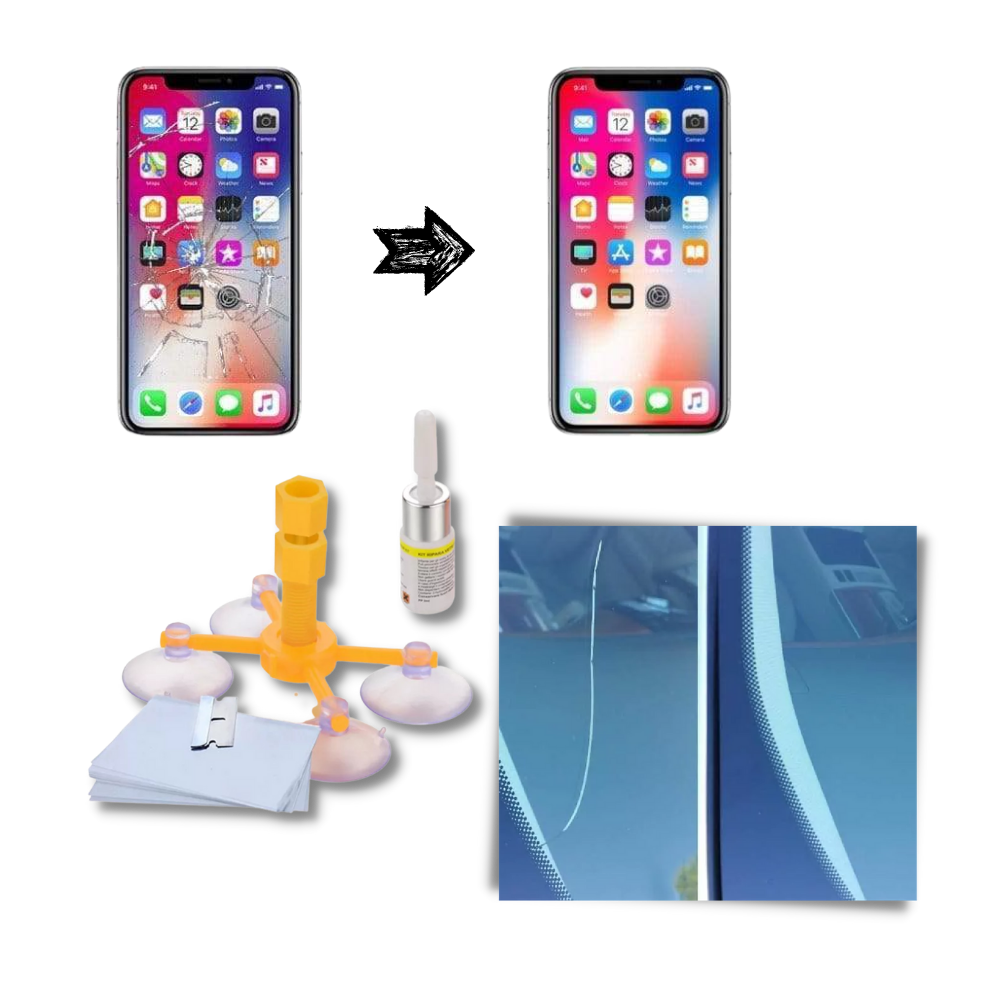 Kit de réparation du verre du pare-brise