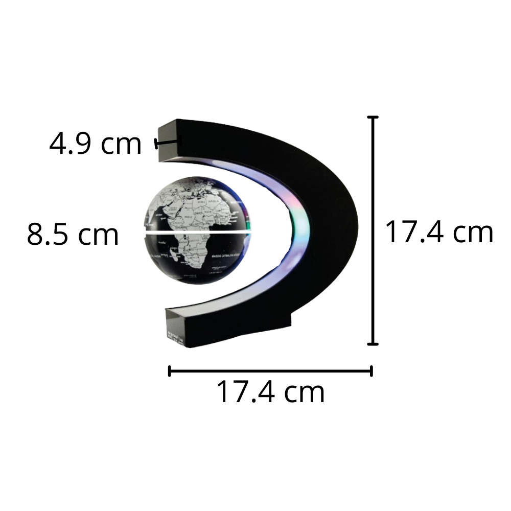 Globe magnétique à LED en lévitation