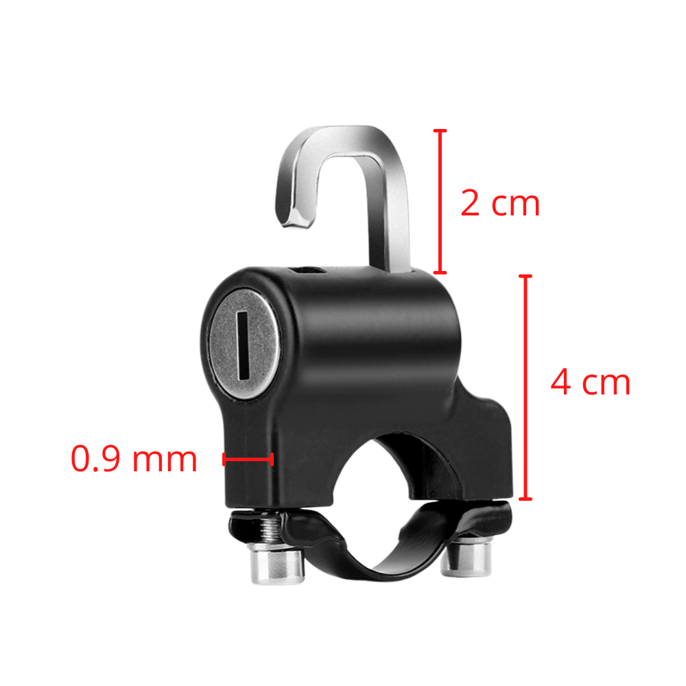 Verrou antivol pour casque de moto