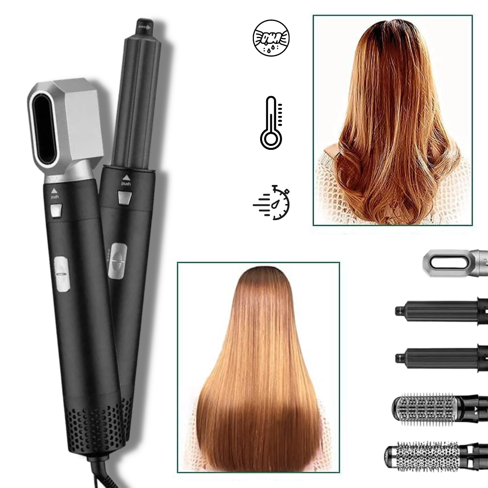 Ensemble de lisseur de cheveux 5 en 1