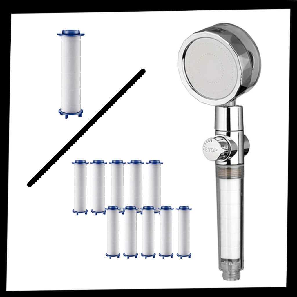 Pommeau de douche à haute pression avec hélice rotative