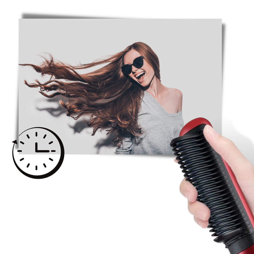 Brosse lissante électrique en céramique