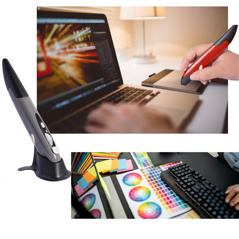 Souris sans fil en forme de stylo