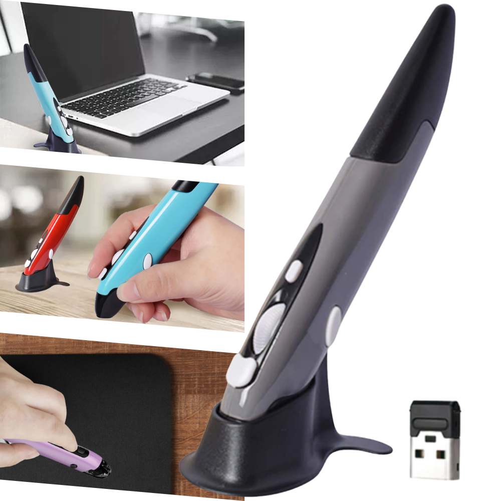 Souris sans fil en forme de stylo