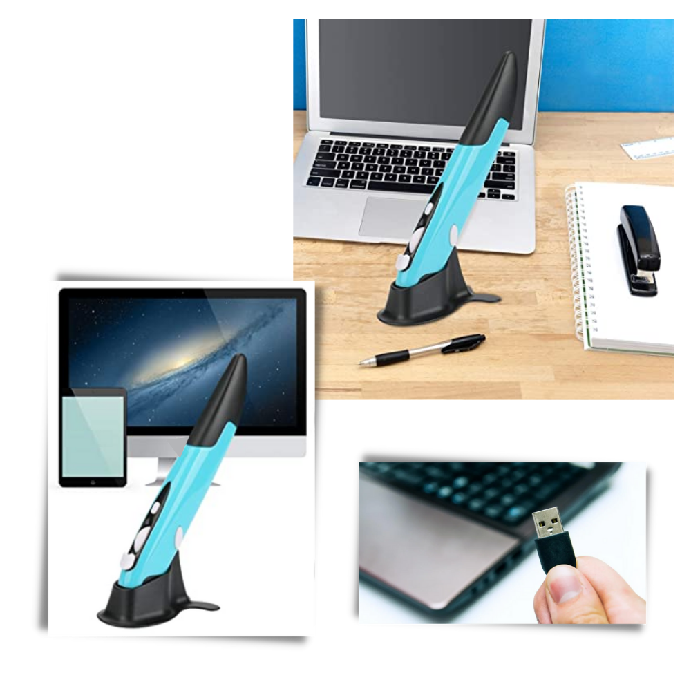 Souris sans fil en forme de stylo
