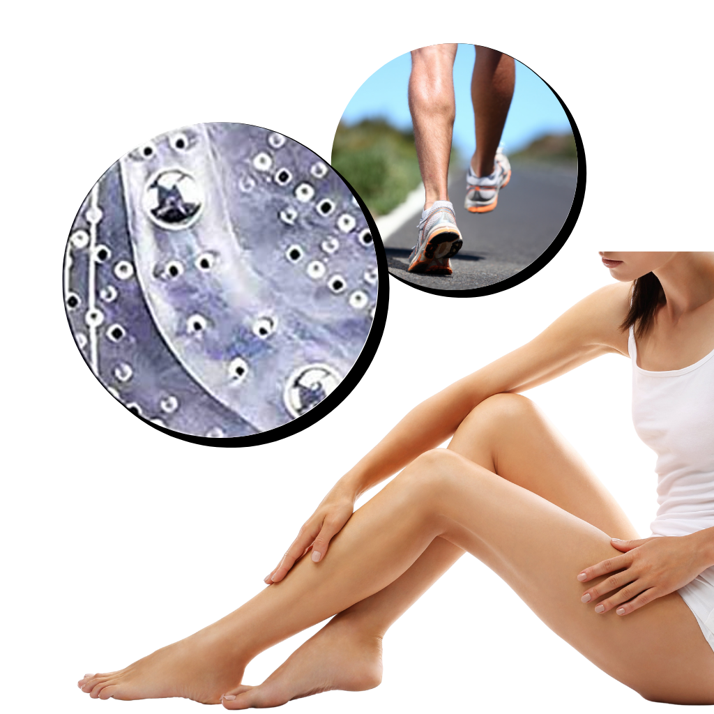 Semelles de massage magnétiques