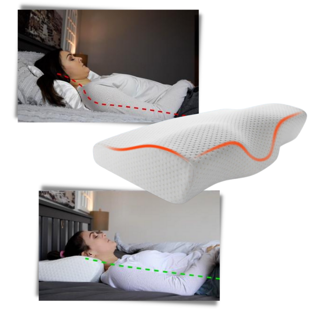 Oreiller de soutien des cervicales en mousse à mémoire de forme